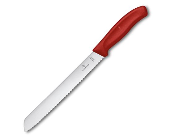 Ніж кухонний Victorinox SwissClassic Bread червоний 6.8631.21B