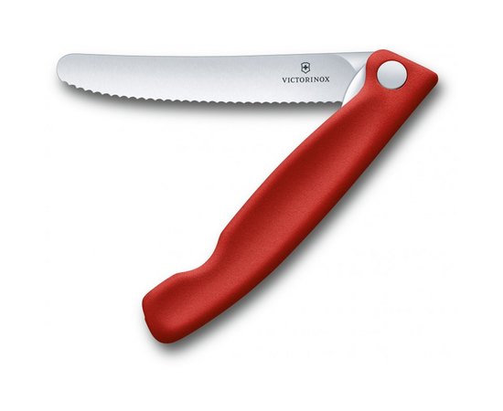 Нож кухонный Victorinox SwissClassic Foldable Paring красный 6.7831.FB, Цвет : Красный, Марка стали: Нержавеющая сталь, Материал рукояти: Полипропилен