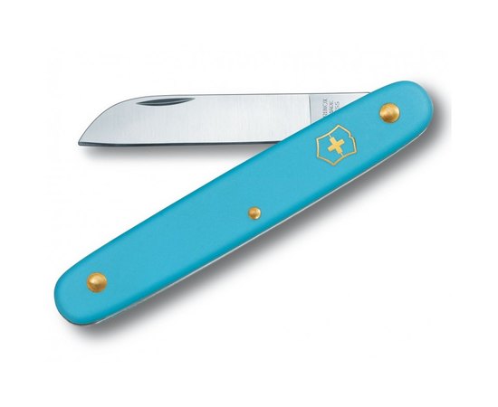 Садовий ніж Victorinox Floral 3.9050.25B1, Колір: Блакитний