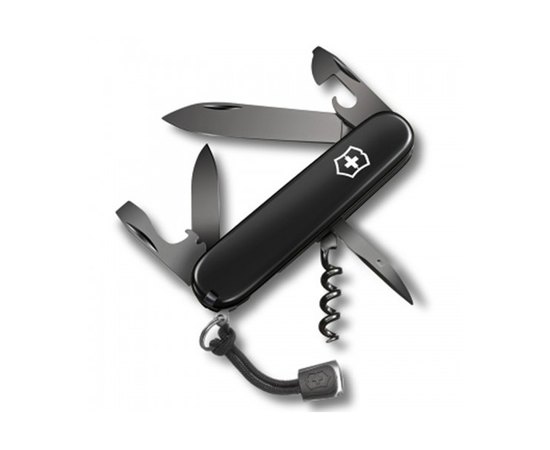 Ніж Victorinox Spartan Onyx Black 1.3603.31P, Колір: Чорний, Марка сталі: Нержавіюча сталь, Матеріал рукояті: Целлідор