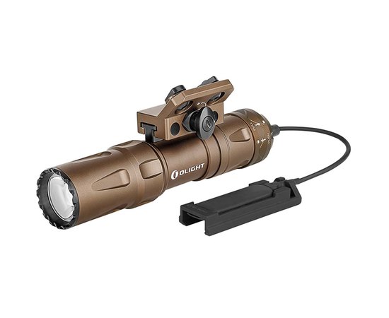 Фонарь Olight Odin mini DT с креплением на Пикатинни и выносной кнопкой песочный