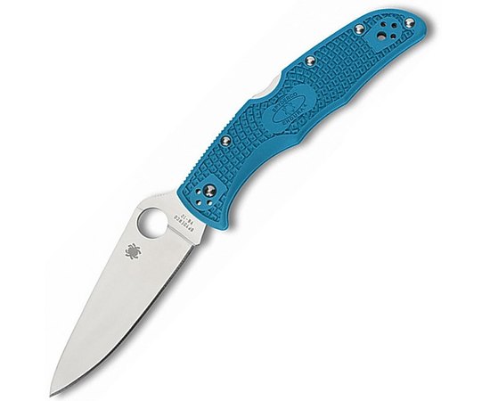 Ніж Spyderco Endura 4 Flat Ground синій (C10FPBL)