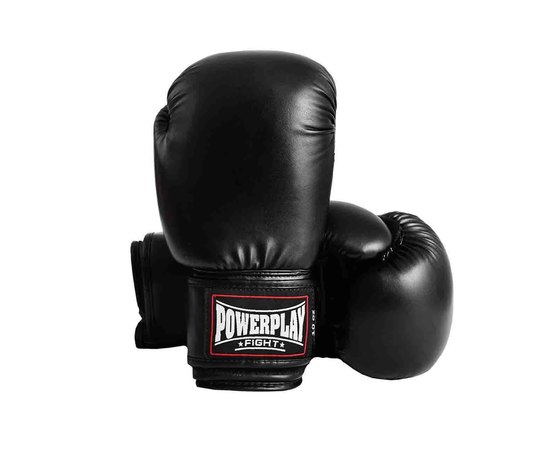 Боксерські рукавички PowerPlay 3004 Чорні 18 ун (PP_3004_18oz_Black), Вага: 18 унцій