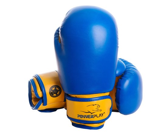 Боксерські рукавички PowerPlay 3004 JR Синьо-жовті 6 ун (PP_3004JR_6oz_Blue / Yellow), Вага: 6 унцій