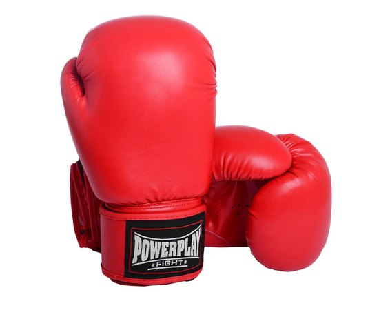 Боксерські рукавички PowerPlay 3004 Червоні 10 ун (PP_3004_10oz_Red), Вага: 10 унцій