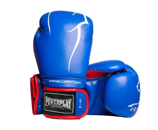 Боксерські рукавички PowerPlay 3018 Сині 8 ун (PP_3018_8oz_Blue), Вага: 8 унцій