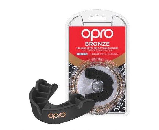 Капа для боксу OPRO Bronze (вік 11+) Black (art.002184001), Колір: Чорний