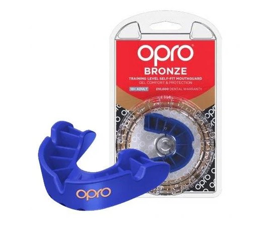 Капа для бокса OPRO Bronze (возраст 11+) Blue (art.002184002), Цвет: Синий