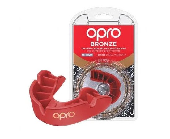 Капа для боксу OPRO Bronze Red (art.002219003), Колір: Червоний