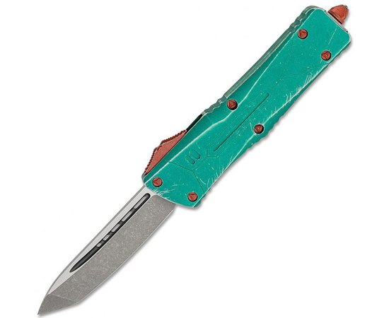 Ніж Microtech Combat Troodon Tanto Point Stonewash Bounty Hunter 144-10BH