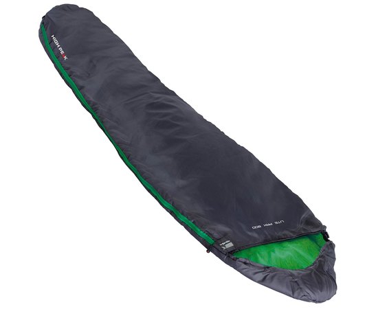 Спальный мешок High Peak Lite Pak 800/+8°C Anthra/Green Left (23272) 928921