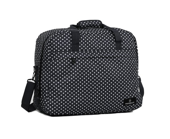 Сумка дорожная Members Essential On-Board Travel Bag 40 Black Polka 927837, Цвет: Чёрный/Белый