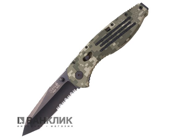 Нож SOG Aegis Digi Camo Black TiNi Tanto Serr. (AE-07)