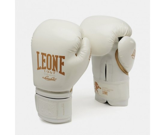 Боксерські рукавички Leone Mono White 10 ун. (2983_500151), Вага: 10 унцій