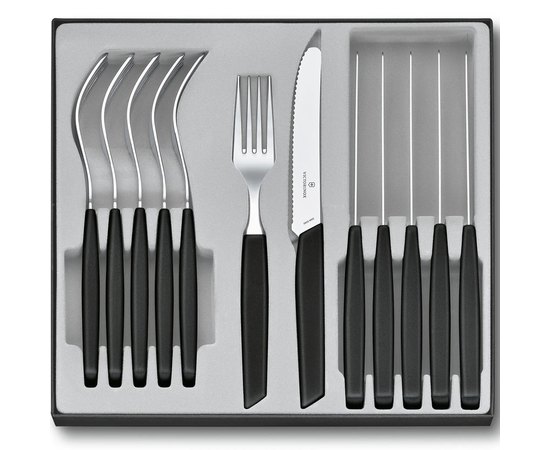 Набір кухонний Victorinox Swiss Modern Table Set 12шт чорний 6.9093.11W.12, Колір: Чорний