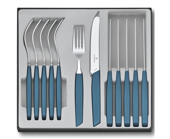 Набір кухонний Victorinox Swiss Modern Table Set 12шт синій 6.9096.11W2.12, Колір: Синій