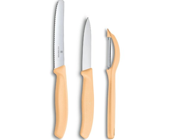 Набор кухонный Victorinox SwissClassic Paring Set 3шт оранжевый 6.7116.31L92, Цвет: Оранжевый