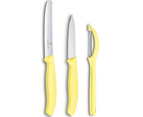 Набір кухонний Victorinox SwissClassic Paring Set 3шт жовтий 6.7116.31L82, Колір: Жовтий