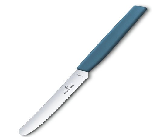 Нож кухонный Victorinox Swiss Modern Tomato&Sausage синий 6.9006.11W2, Цвет : Синий, Марка стали: Нержавеющая сталь