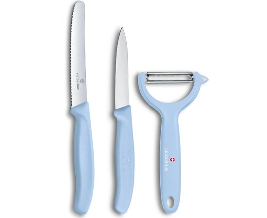 Набір кухонний Victorinox SwissClassic Paring Set 3шт блакитний 6.7116.33L22, Колір: Блакитний