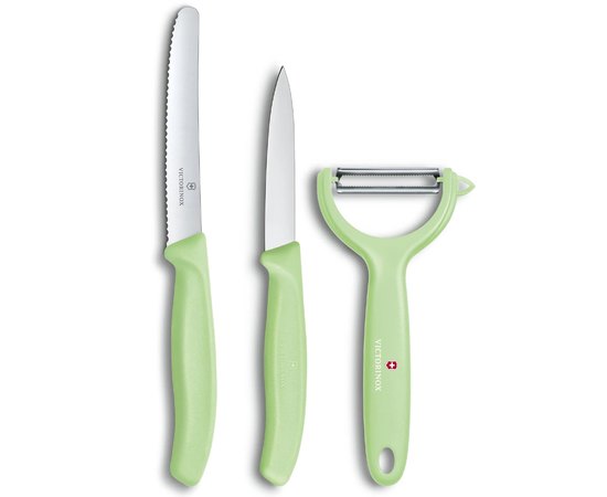 Набор кухонный Victorinox SwissClassic Paring Set 3шт зеленый 6.7116.33L42, Цвет: Зелёный