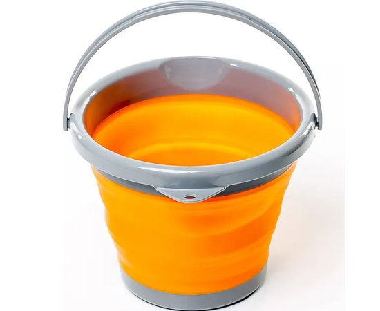 Ведро складное силиконовое Tramp TRC-092-orange, Цвет: Оранжевый