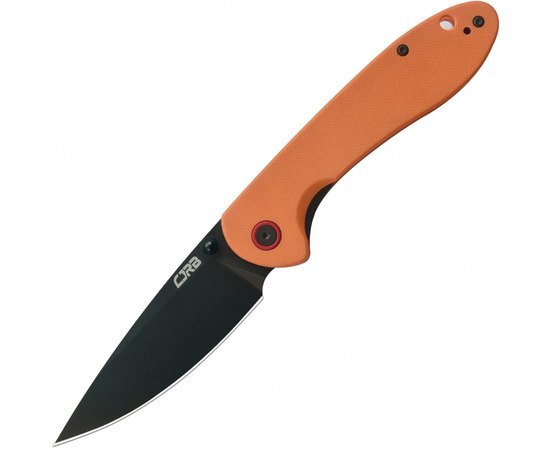 Ніж CJRB Fieldspar Black Blade orange (J1912-BOE), Колір: Помаранчевий, Марка сталі: AR-RPM9, Матеріал рукояті: Склотекстоліт (G10)