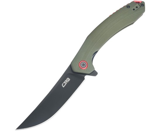 Карманный нож CJRB Gobi Black Blade green (J1906-BGN), Цвет : Зелёный, Марка стали: AR-RPM9, Материал рукояти: Стеклотекстолит (G10)