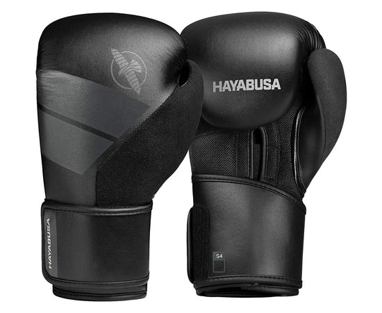 Боксерські рукавички Hayabusa S4 - Black 12oz S (HB_S4_Black_12oz), Розмір: S, Вага: 12 унцій