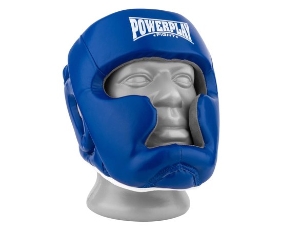 Боксерський шолом PowerPlay 3068 PU + Amara синьо-білий S (PP_3068_S_Blue / White), Розмір: S