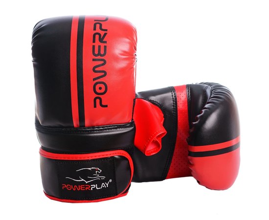 Снарядні рукавички PowerPlay 3025 чорно-червоні XL (PP_3025_XL_Red / Black), Розмір: XL